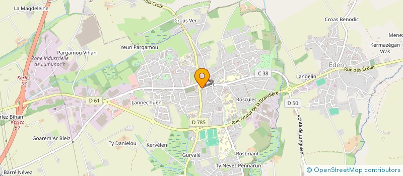 localisation de l'entreprise SCI JLR  BRIEC