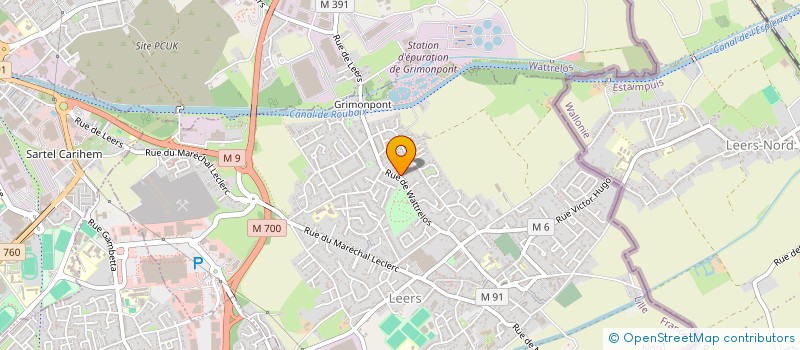 localisation de l'entreprise SCI JLRX  LEERS