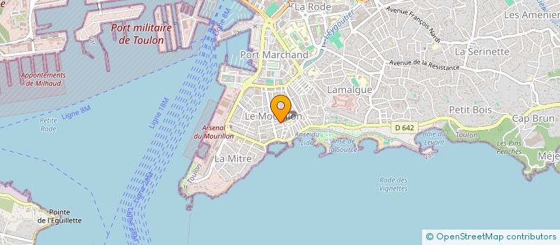 localisation de l'entreprise SCI JLS 444  TOULON