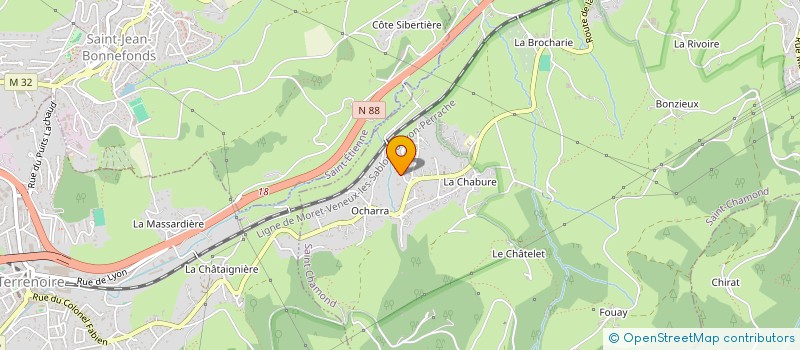 localisation de l'entreprise SCI JLS  SAINT-CHAMOND