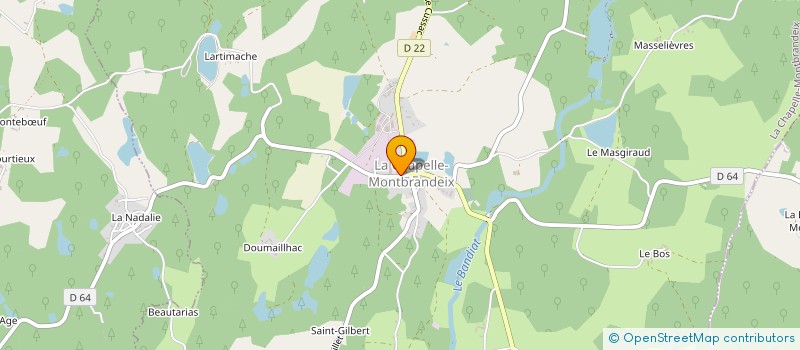 localisation de l'entreprise SCI JLS à LA CHAPELLE-MONTBRANDEIX