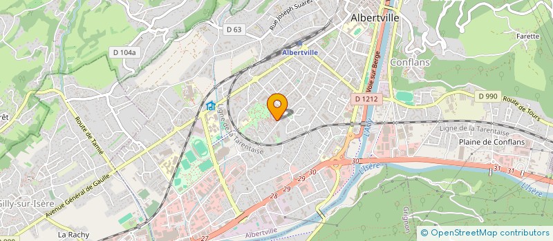 localisation de l'entreprise SCI JLSEJB  ALBERTVILLE