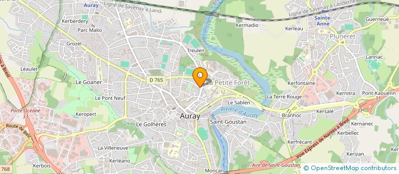 localisation de l'entreprise SCI JLT à AURAY