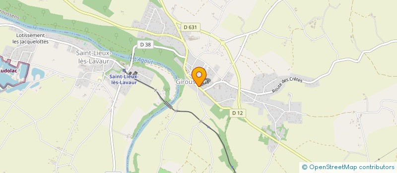 localisation de l'entreprise SCI JLTM IMMO  GIROUSSENS