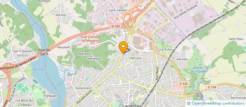 localisation de l'entreprise SCI JLTN  LANESTER