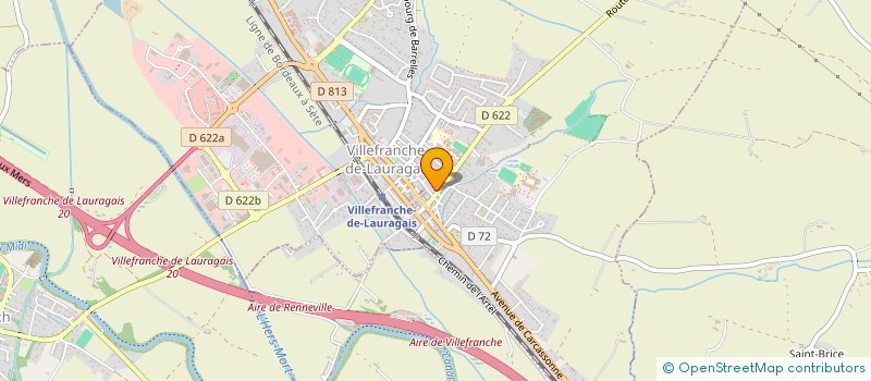 localisation de l'entreprise SCI JLV  VILLEFRANCHE-DE-LAURAGAIS