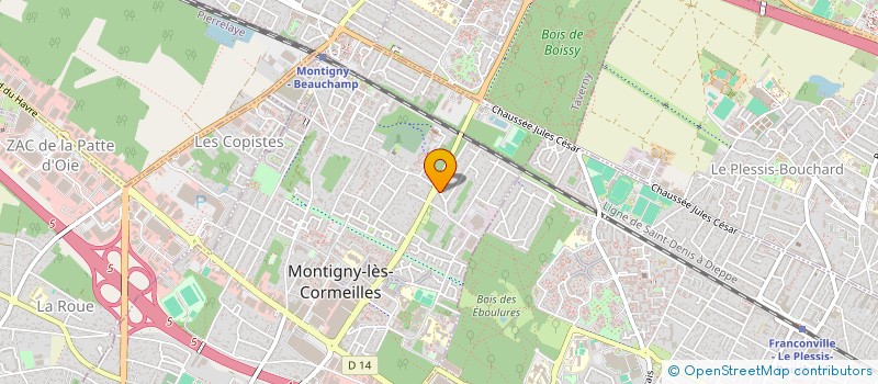 localisation de l'entreprise SCI JLV  MONTIGNY-LES-CORMEILLES