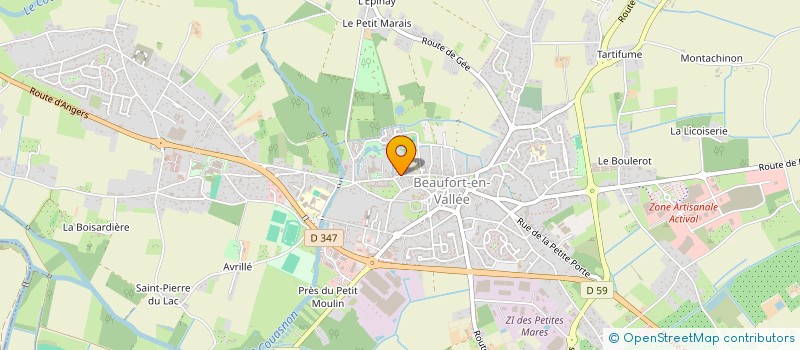 localisation de l'entreprise SCI JLV LOIRE  BEAUFORT-EN-ANJOU