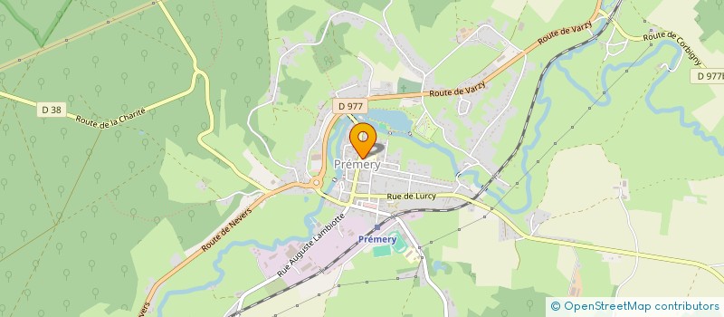 localisation de l'entreprise SCI JLVA  PREMERY