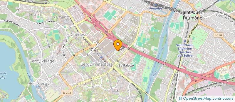 localisation de l'entreprise SCI JM 2 R  CERGY