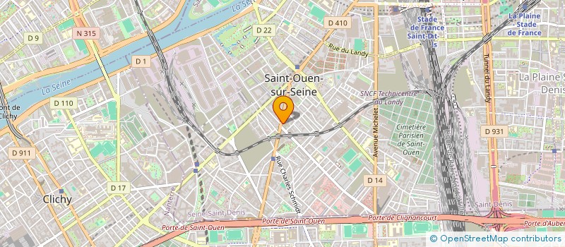 localisation de l'entreprise SCI JM à SAINT-OUEN-SUR-SEINE