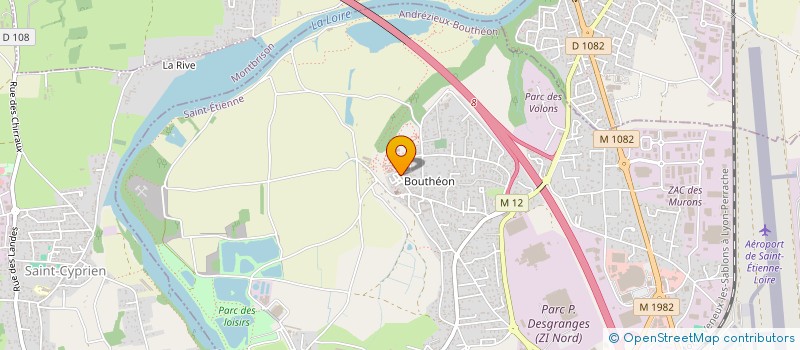 localisation de l'entreprise SCI JM  ANDREZIEUX-BOUTHEON