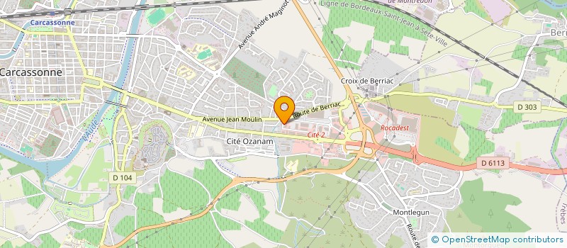 localisation de l'entreprise SCI JM à CARCASSONNE