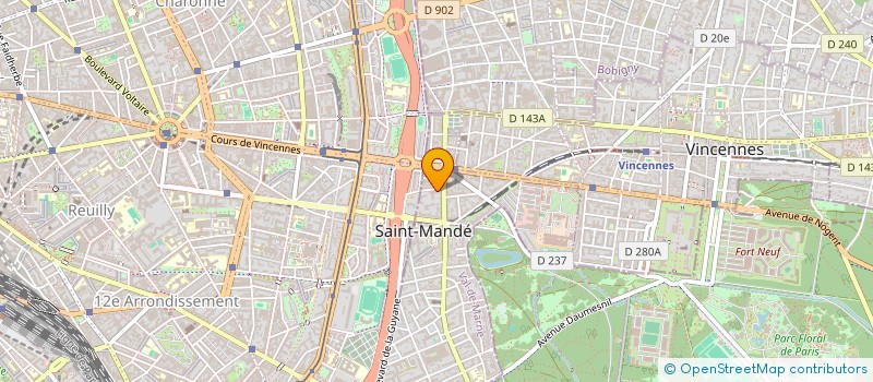 localisation de l'entreprise SCI JM à SAINT-MANDE