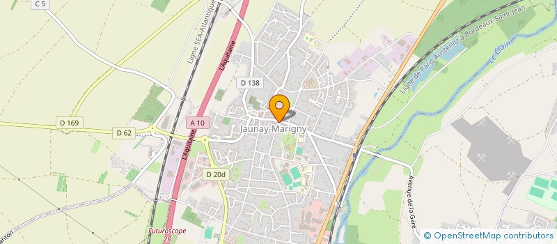 localisation de l'entreprise SCI JM  JAUNAY-MARIGNY