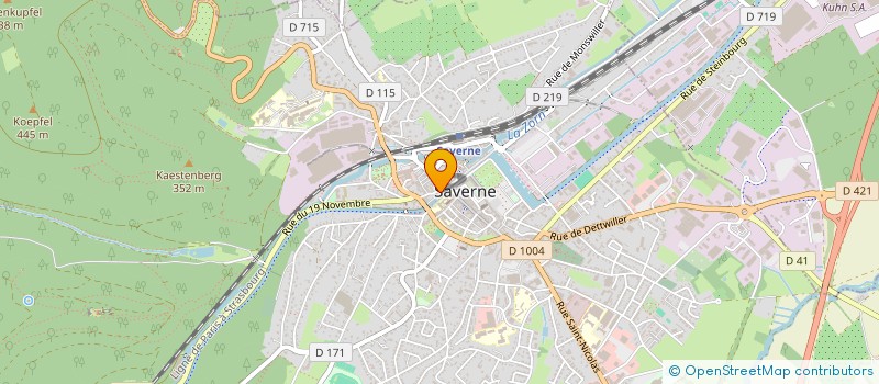 localisation de l'entreprise SCI JM C  SAVERNE