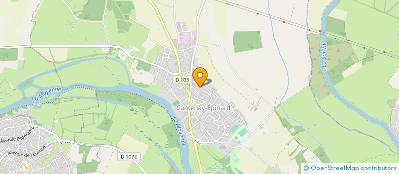 localisation de l'entreprise SCI JM COMPAIN  CANTENAY-EPINARD