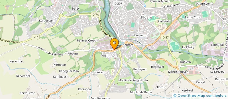 localisation de l'entreprise SCI JM DOUARNENEZ  DOUARNENEZ