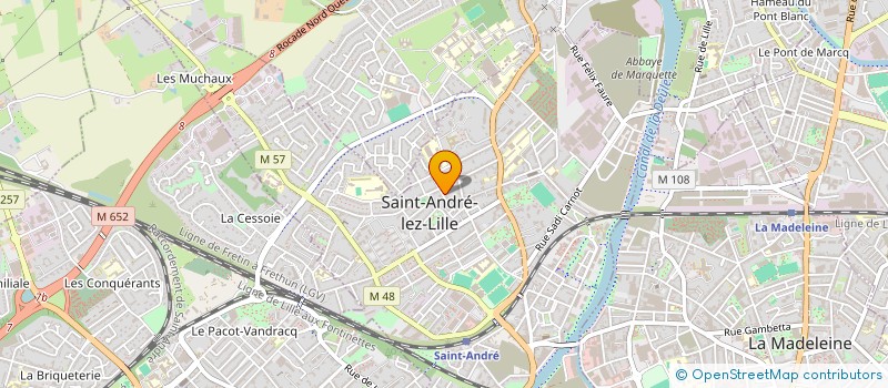 localisation de l'entreprise SCI JM.EMMERECHTS  SAINT-ANDRE-LEZ-LILLE