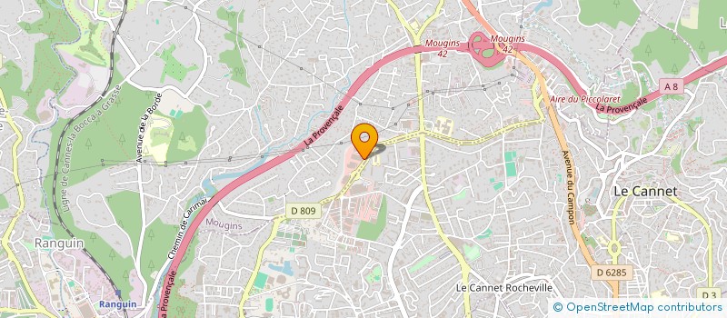 localisation de l'entreprise SCI JM ET EVA  MOUGINS