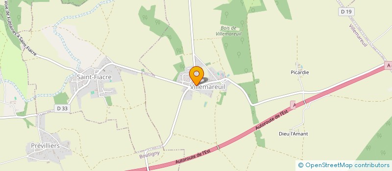 localisation de l'entreprise SCI JM IMMOILIER  VILLEMAREUIL