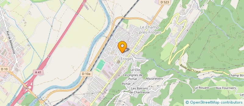 localisation de l'entreprise SCI JM-JF VALENTE  FROGES