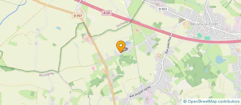 localisation de l'entreprise SCI JM LOCATION  BEUVRY-LA-FORET