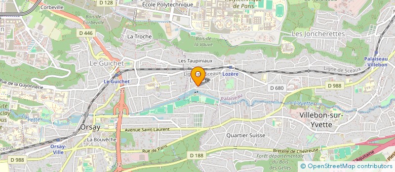 localisation de l'entreprise SCI JM LOZERE à PALAISEAU