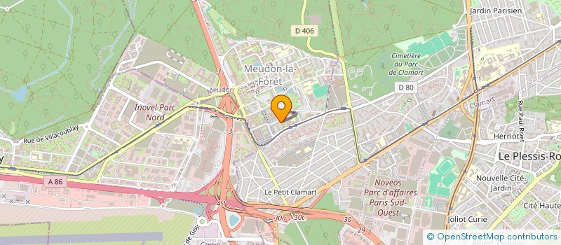 localisation de l'entreprise SCI JM PHARM à MEUDON
