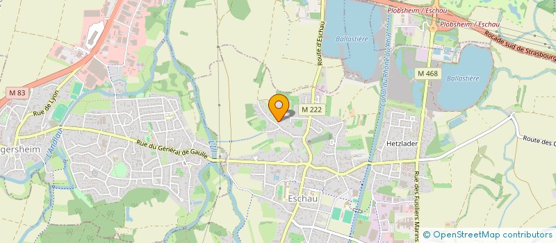 localisation de l'entreprise SCI JM2  ESCHAU