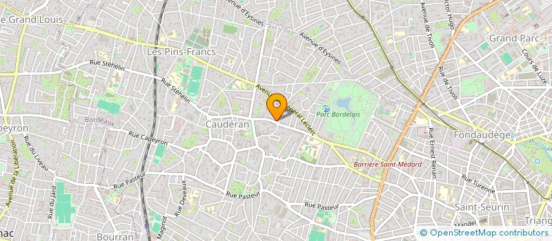 localisation de l'entreprise SCI JM2B  BORDEAUX