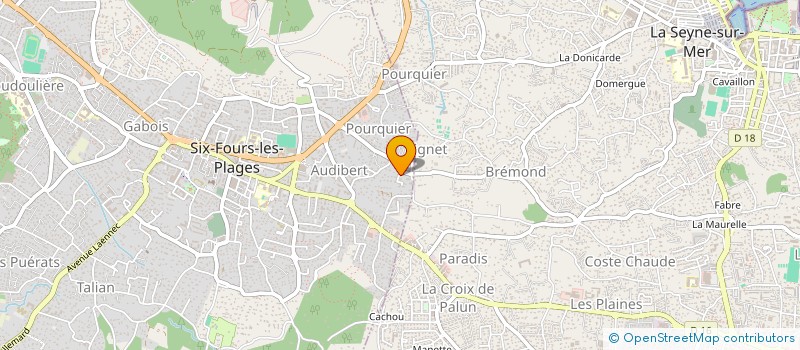 localisation de l'entreprise SCI JM2H à SIX-FOURS-LES-PLAGES