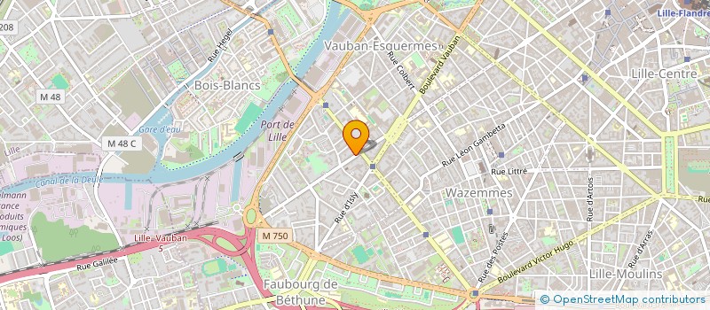 localisation de l'entreprise SCI JM45  LILLE