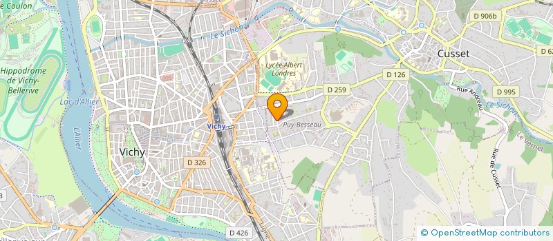 localisation de l'entreprise SCI JM6 à CUSSET