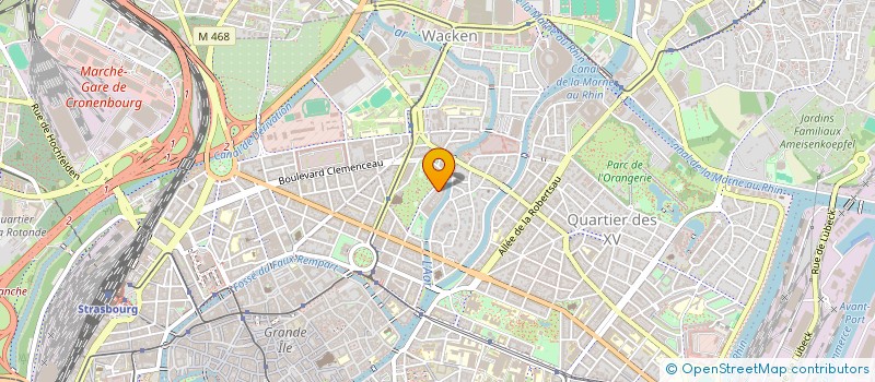 localisation de l'entreprise SCI JMA  STRASBOURG