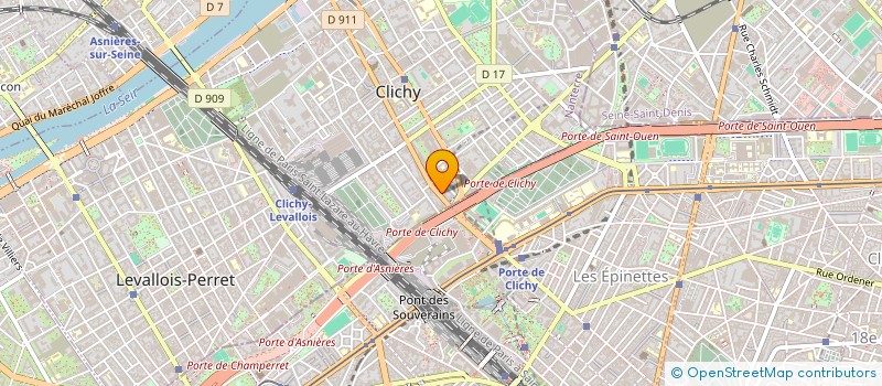localisation de l'entreprise SCI JMA à CLICHY