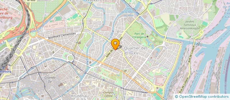 localisation de l'entreprise SCI JMA  STRASBOURG