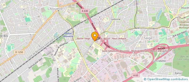 localisation de l'entreprise SCI JMA à PESSAC