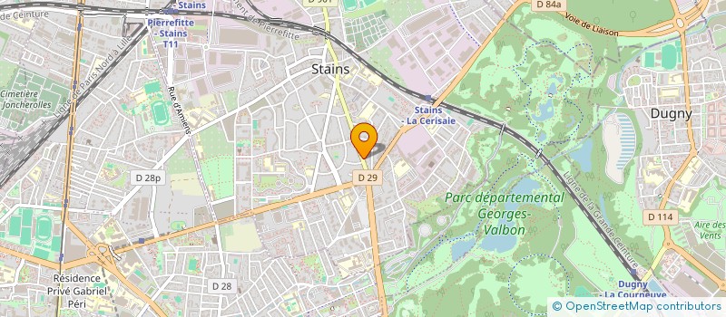 localisation de l'entreprise SCI JMA à STAINS