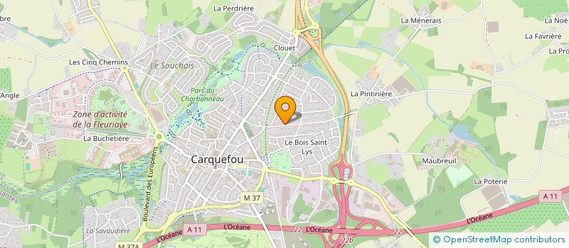 localisation de l'entreprise SCI JMA  CARQUEFOU