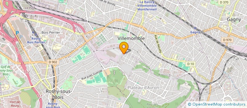 localisation de l'entreprise SCI JMA à ROSNY-SOUS-BOIS