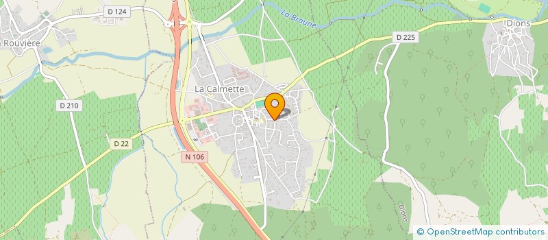 localisation de l'entreprise SCI JMA  LA CALMETTE