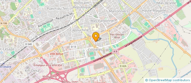 localisation de l'entreprise SCI JMA NEMAUSUS  NIMES