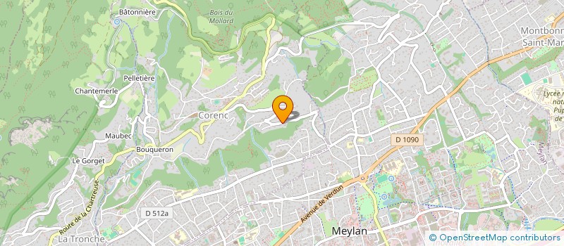 localisation de l'entreprise SCI JMAAT  CORENC