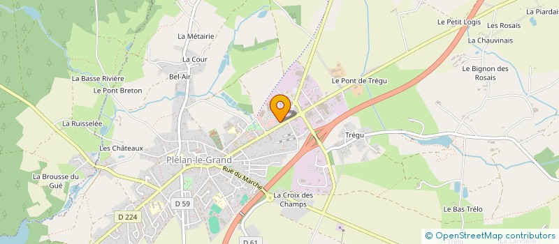 localisation de l'entreprise SCI JMAB  PLELAN-LE-GRAND