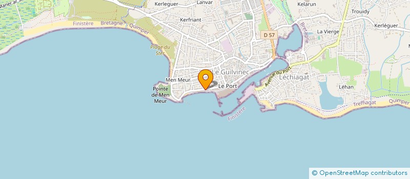 localisation de l'entreprise SCI JMAC  GUILVINEC