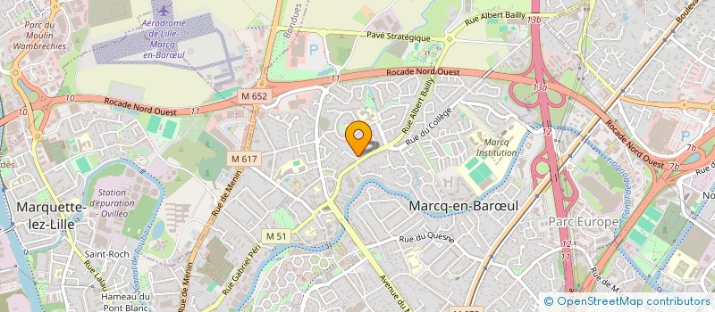 localisation de l'entreprise SCI JMAF à MARCQ-EN-BARŒUL