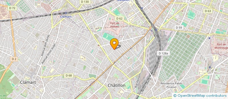 localisation de l'entreprise SCI JMAS  CHATILLON