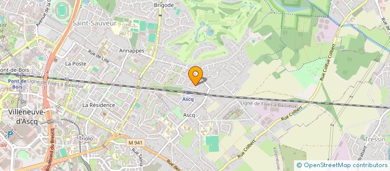 localisation de l'entreprise SCI JMAX à VILLENEUVE-D'ASCQ