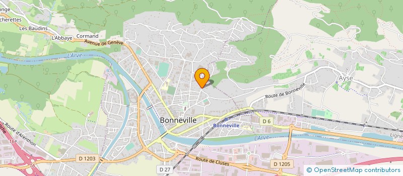 localisation de l'entreprise SCI JMB  BONNEVILLE